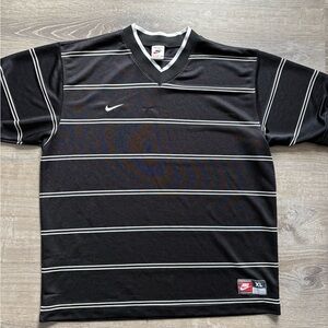 Vintage v neck Nike soccer jersey